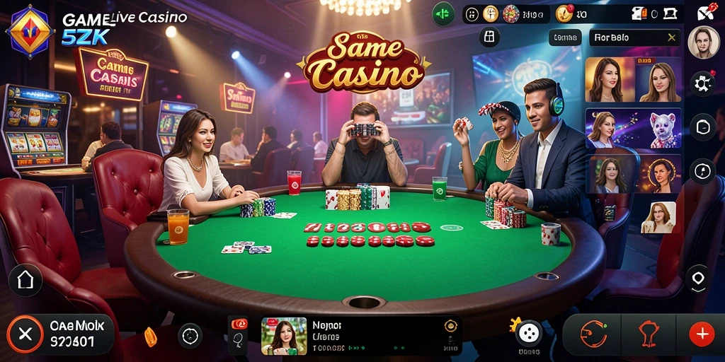 Tampilan menakjubkan dari gameplay Live Casino di 5ZK.