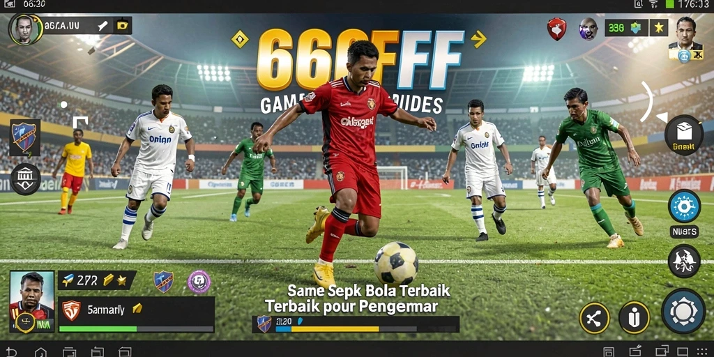 Tangkapan layar menampilkan gameplay serunya di lapangan sepak bola.