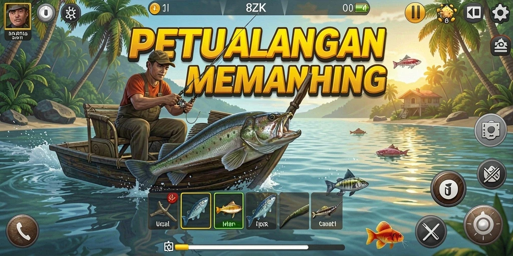 Tangkapan ikan yang menakjubkan di game 8ZK.