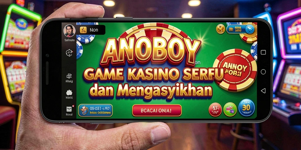 Screenshot gameplay ANOBOY menampilkan suasana Kasino yang autentik dan mendebarkan.