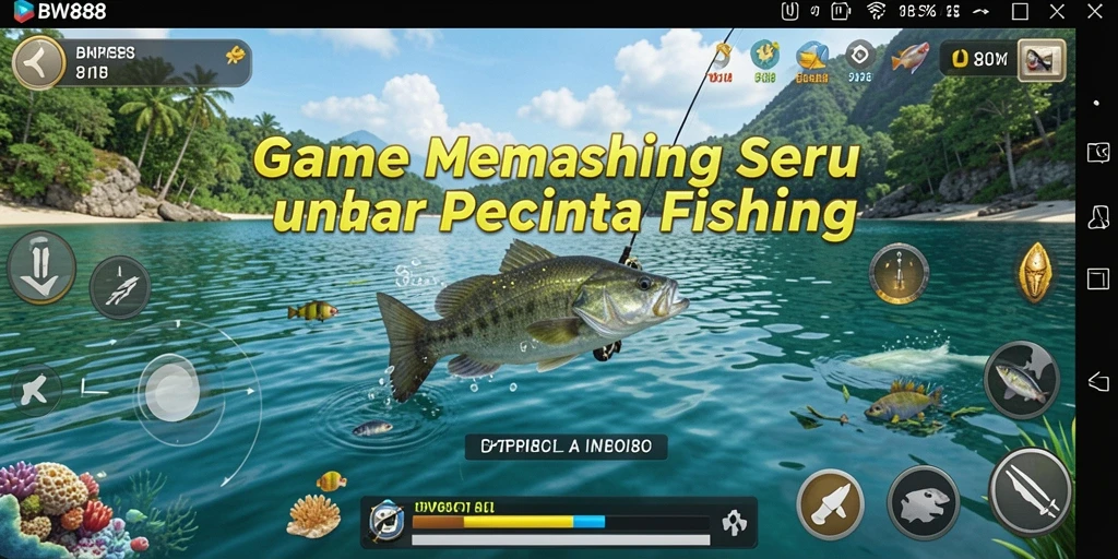 Gameplay BW888 yang menampilkan pengalaman memancing yang seru dan menantang.