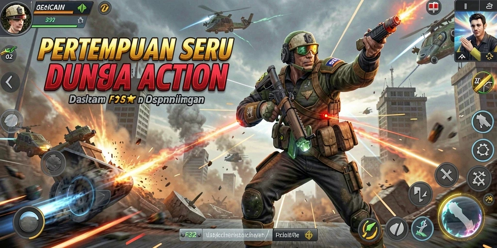 Gameplay seru dan aksi mendebarkan di F32.