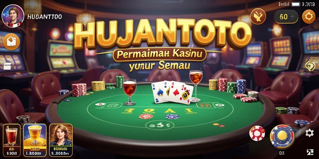 Screenshot gameplay HUJANTOTO menampilkan aksi mendebarkan di Kasino.