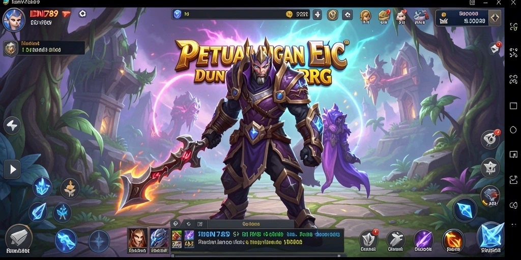 Screenshot menunjukkan aksi pertempuran intens di dunia <strong>IDN789</strong>.