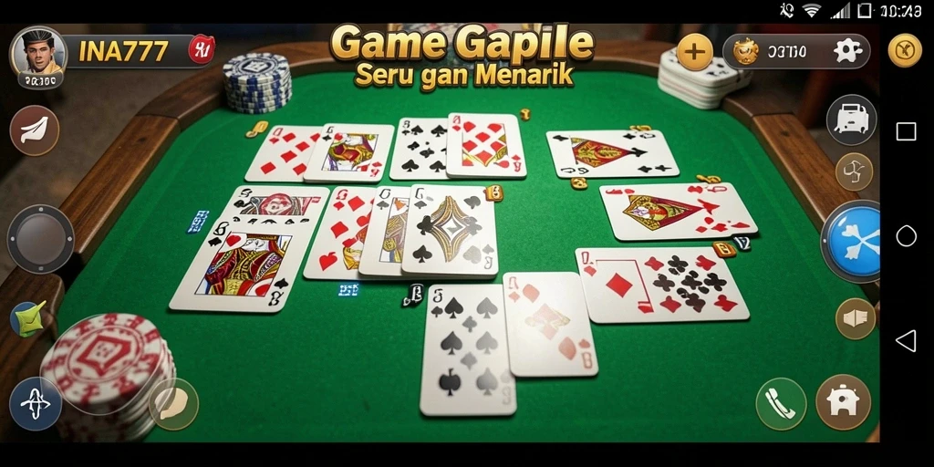 Screenshot gameplay Gaple yang menarik dan seru.