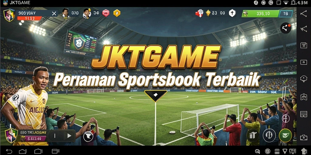 Screenshot JKTGAME yang menampilkan fitur taruhan olahraga.