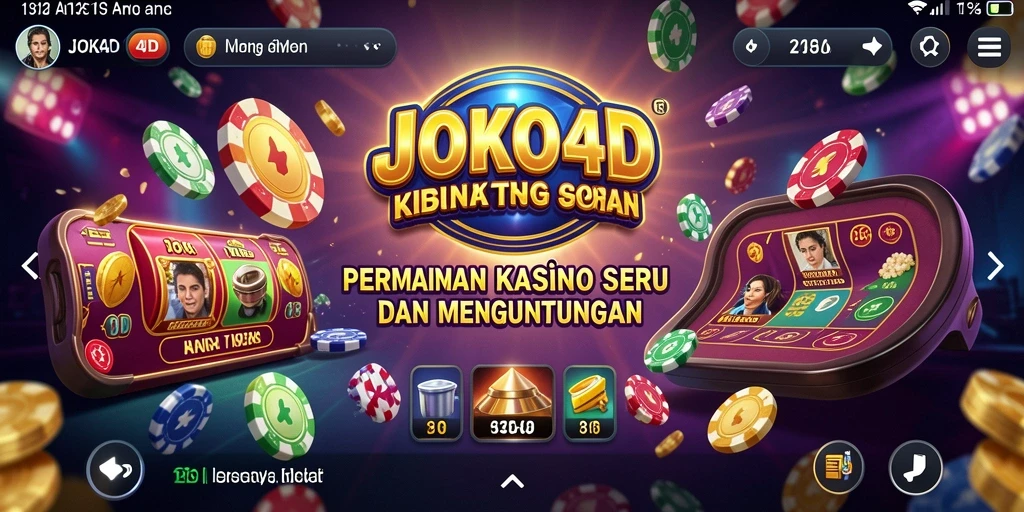 Screenshot utama JOKO4D yang menampilkan gameplay Kasino menarik.