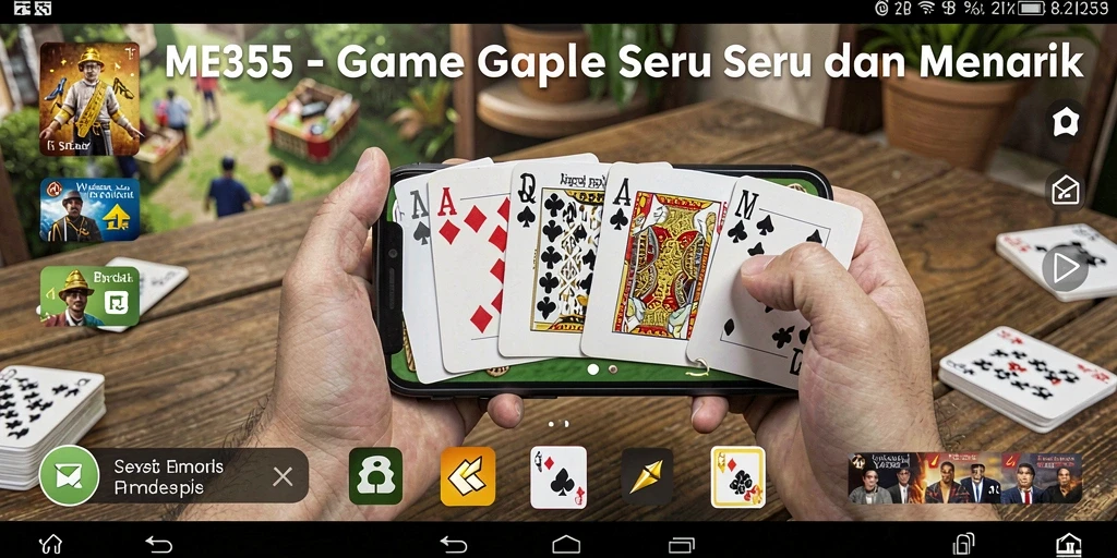 Tampilan gameplay <strong>ME355</strong> saat seru bermain Gaple.