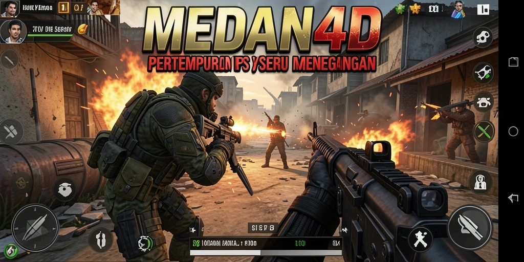 Gameplay luar biasa dengan pertarungan intens di MEDAN4D.