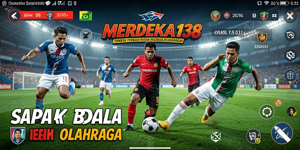Tampilan gameplay <strong>MERDEKA138</strong> yang mendebarkan dengan aksi sepak bola yang realistis.