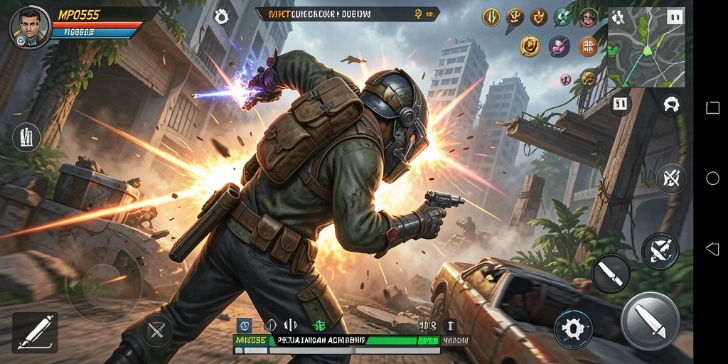 Tampilan gameplay MPO555 yang penuh aksi dan seru.