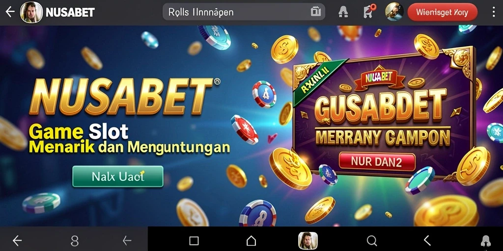 Screenshot utama NUSABET menampilkan gameplay Slot yang seru dan mengasyikkan.