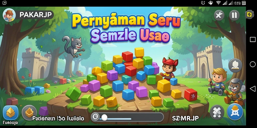 Screenshot gameplay <strong>PAKARJP</strong> menunjukkan teka-teki yang menantang dan menarik.