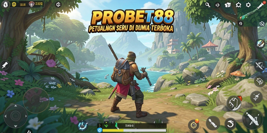 Gameplay seru dan interaktif dalam dunia terbuka yang luas.