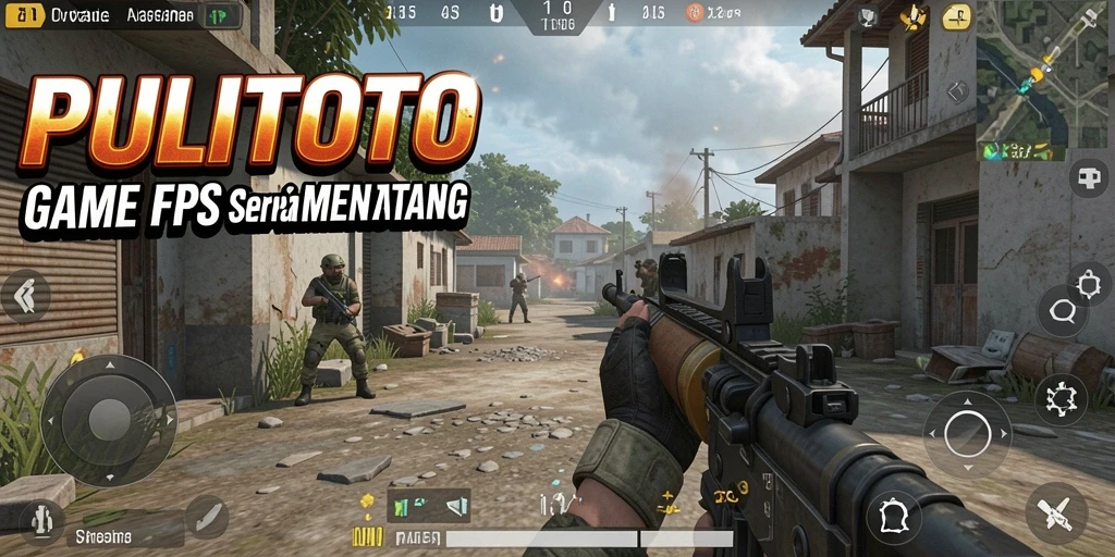 Screenshot PULITOTO menampilkan aksi pertempuran yang mendebarkan.