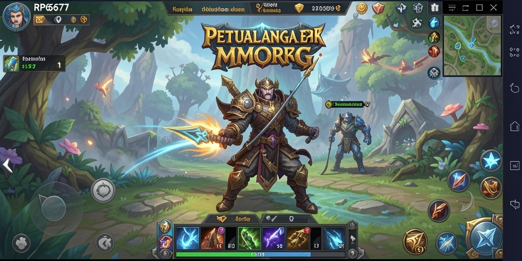 Screenshot menunjukkan aksi pertempuran seru dalam RP6677.