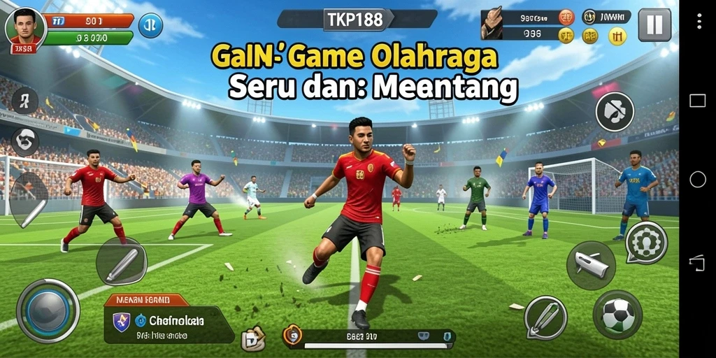 Screenshot TKP188 menampilkan gameplay olahraga yang seru dan interaktif.