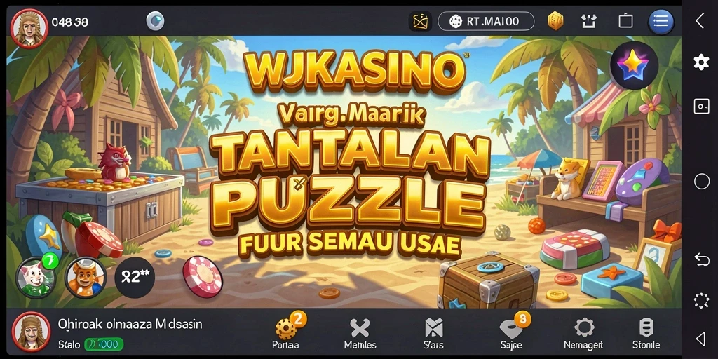 Tampilan menarik gameplay puzzle WJKASINO dengan tantangan beragam.